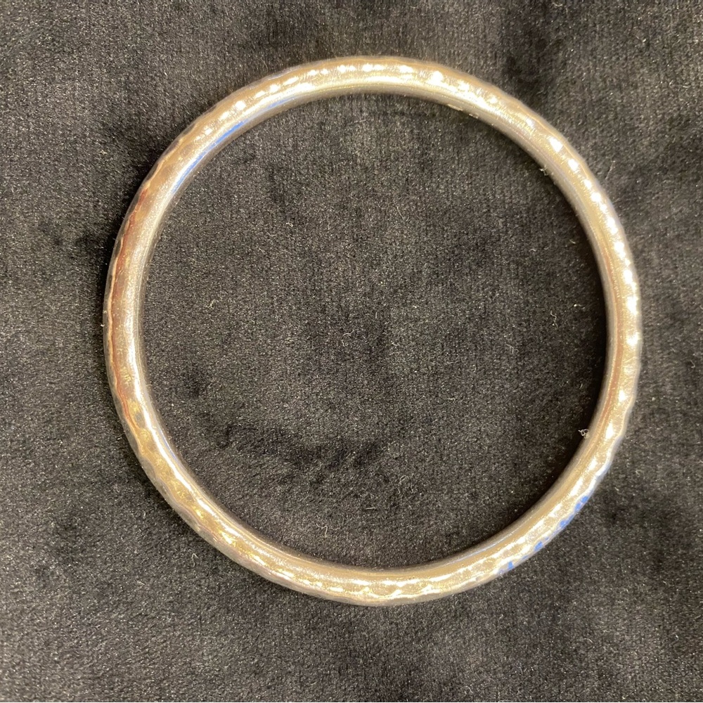 Silpada Sterling Silver Slim Hammered Bangle Bracelet